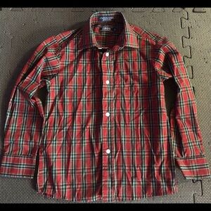 Izod Button down plaid shirt.  Size 6